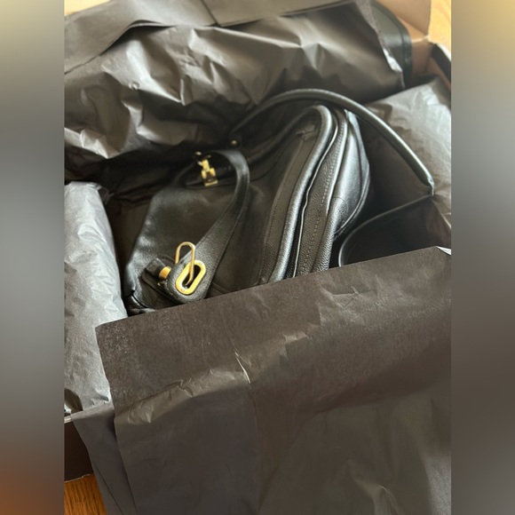 Chloe Medium Paraty Shoulder Bag, Black Authentic - Picture 6 of 17